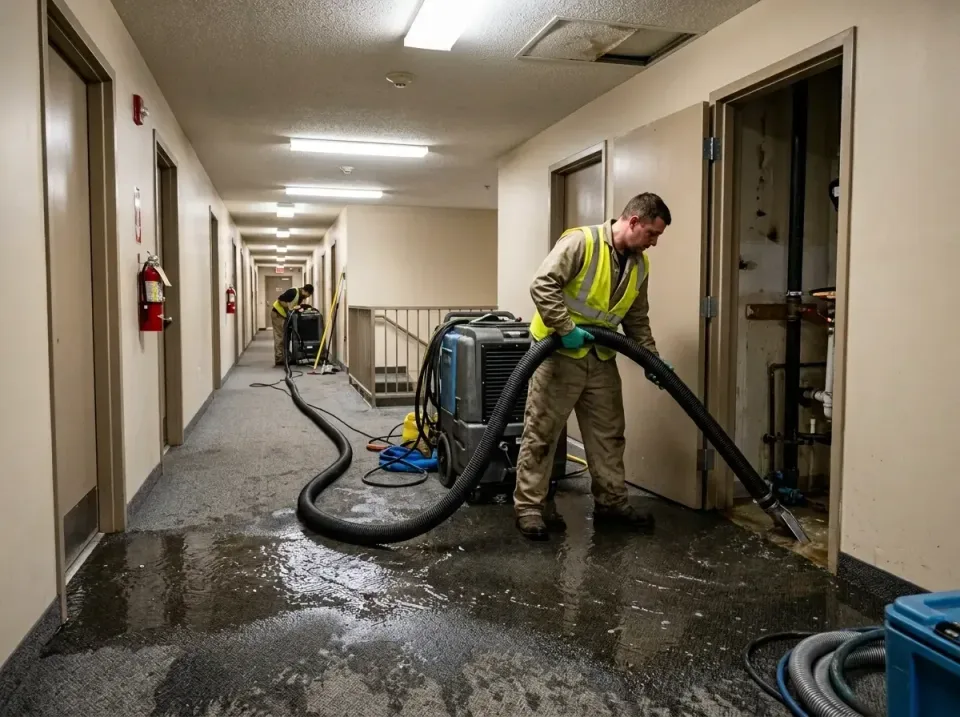 multi-unit-apartment-hallway-f-005 — frequently asked questions, Emergency Burst Pipe Water Extraction & Removal in Creedmoo…